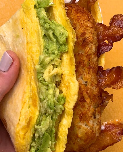 Folded Breakfast Quesadilla