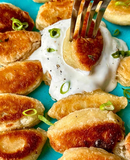 Crispy Cheesy Puff Pastry Dumplings 