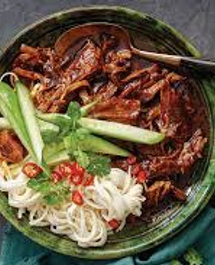 Noodles pork