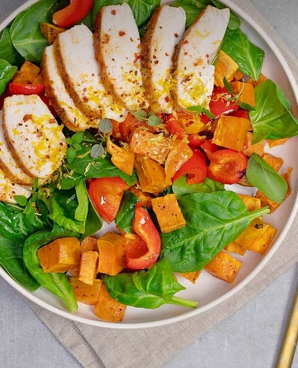 chicken and sweet potato salad
