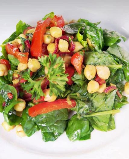spicy chickpea salad