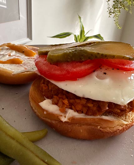 Lentil tuna burgers