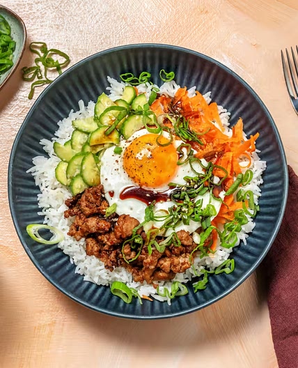 Bibimbap coréen porc haché & sésame