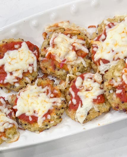 Cauliflower Quinoa Pizza Bites