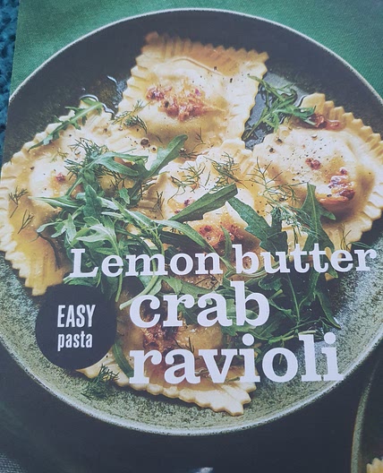 Lemon butter crab ravioli