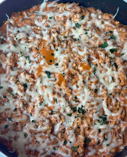 One Pot Lasagna Skillet