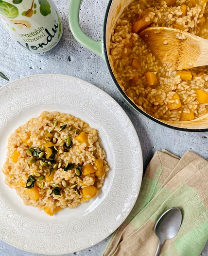 Butternut Squash Risotto with Crunchy Sage