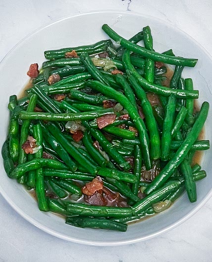 Maple Bacon Green Beans -