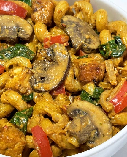 Vegan Creamy Fajita Cavatappi