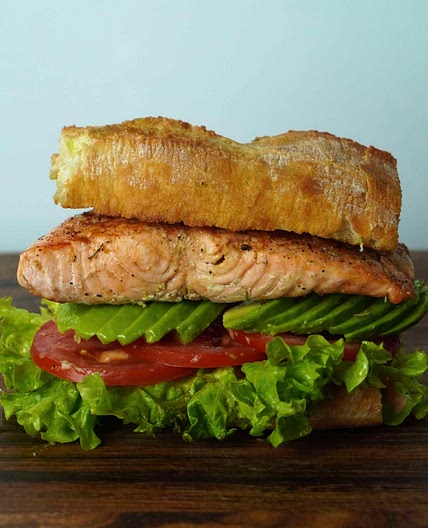 Salmon sandwich