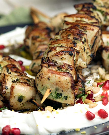 Green Goddess Chicken Skewers