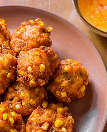 Thai Corn Fritters w/ Sweet Chili Sauce