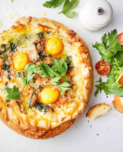 Bacon and egg cob pie recipe