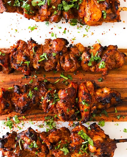 AIR FRYER CHICKEN SKEWERS