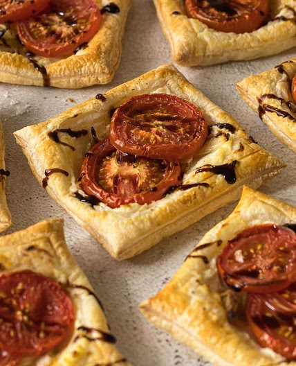 Tomato, Onion and Ricotta Tartlets