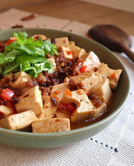 Sichuan Ma Po tofu (Vegan spicy tofu onion/garlic free)