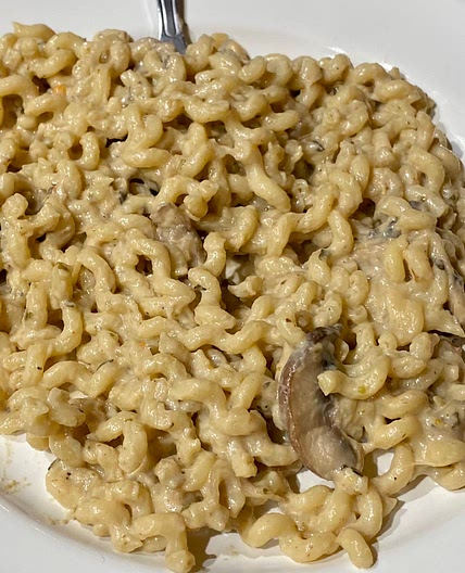Creamy Dairy Free Mushroom Fusilli Col Buso