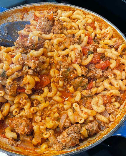 One Pan Lean Italian Pasta 