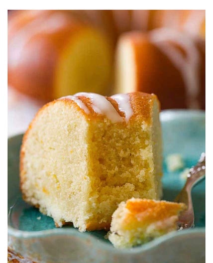 Glazed orange Bundt cake