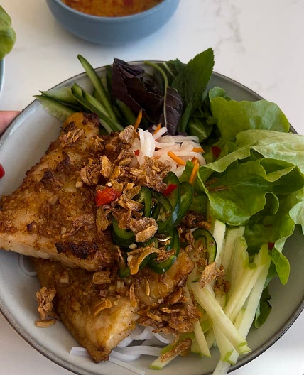 Lemongrass Fish Vermicelli Salad