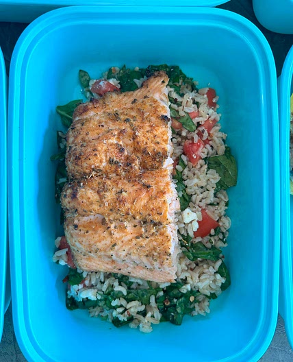 Greek Salmon & Brown Rice