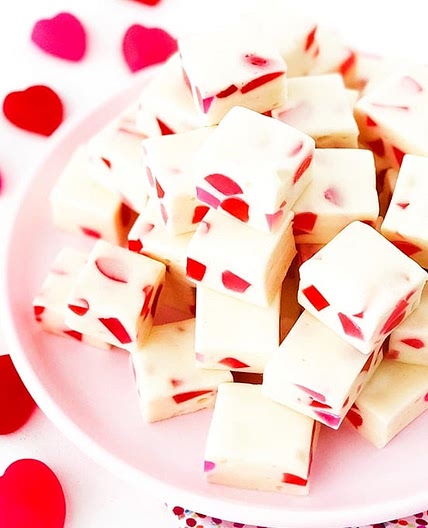 Easy Valentine's Day Nougat Candy
