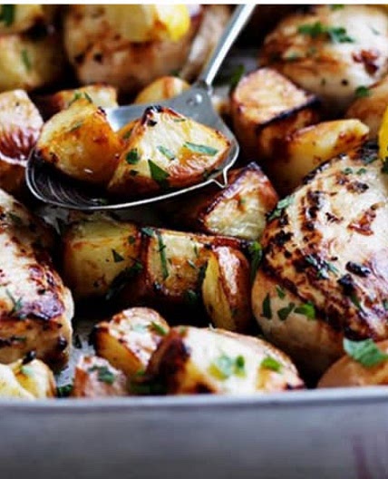 Lemon and Garlic Roast Chicken Breast