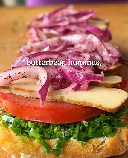 High Protein Hummus Sandwich