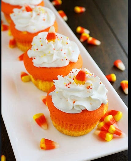 Candy Corn Cupcakes