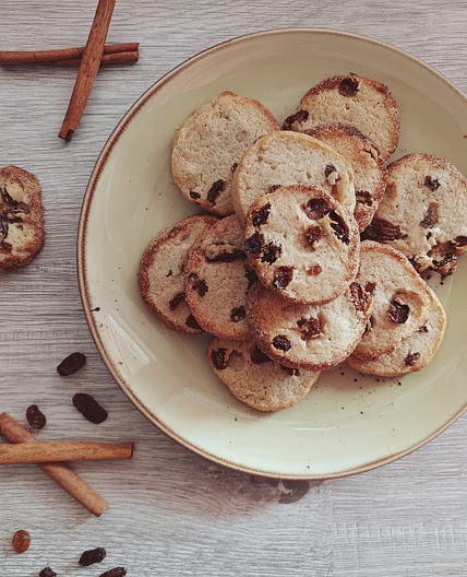 Cinnamon Raisin Slice And Bake Cookies