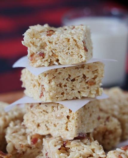 Rice Crispy Treats with Maple and Bacon