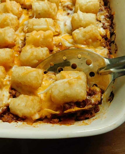 Sloppy Joe Tater Tot Casserole