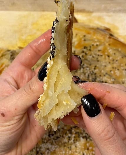 Flakey, buttery, and crispy Fateer 🤤🤩 