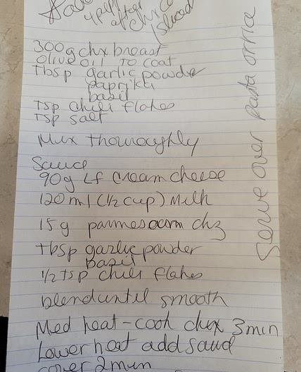 Low fat creamy chicken