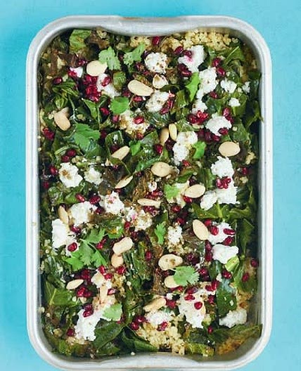 Crispy Kale & Bulgur Wheat Salad