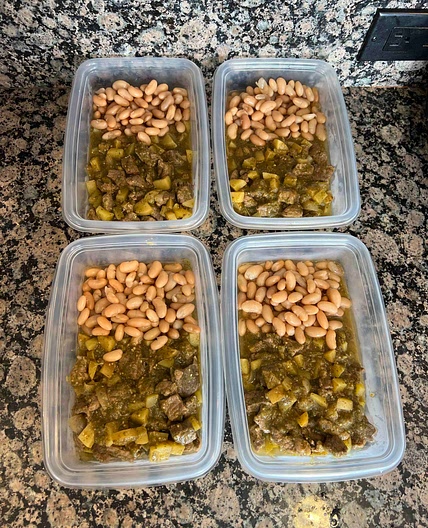 CARNE Y PAPA EN SALSA VERDE 