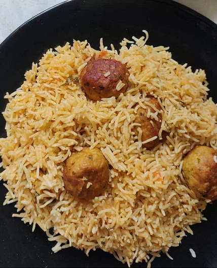 Chicken kofta pulao