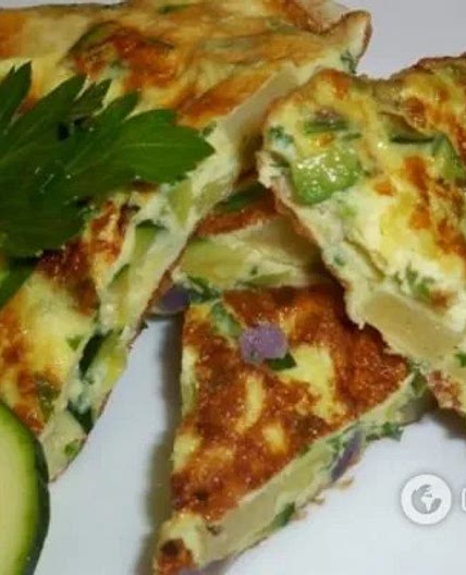 Омлет из кабачка