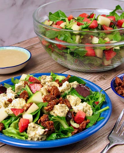 Vegan Strawberry Apple Cider Salad