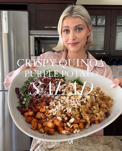 Crispy Quinoa &amp; Purple Sweet Potato Salad💜 Inspired by the p