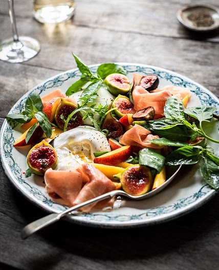 Roast fig and Nectarine Salad | Bibbyskitchen recipes