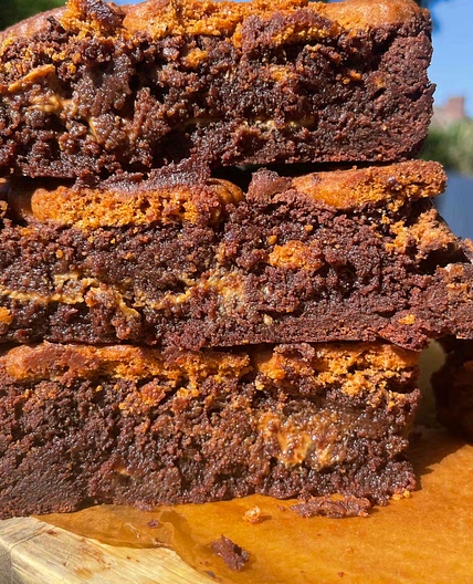 Brown Butter Lotus Brownies