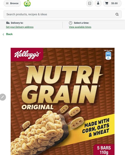 Nutrigrain bars