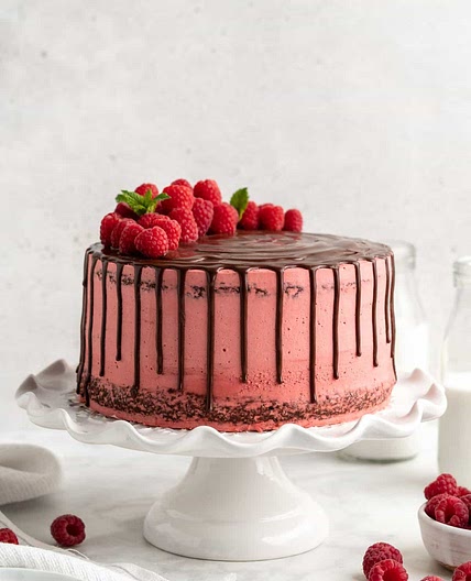 Raspberry Chocolate Cake