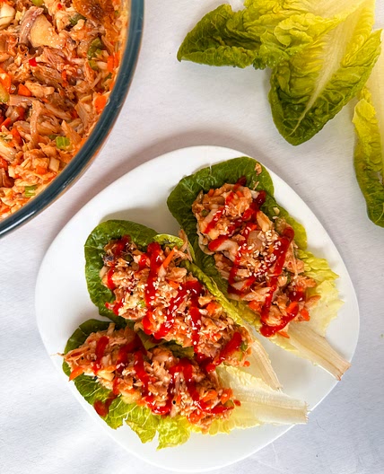 Healthy Chicken Salad Lettuce Wraps