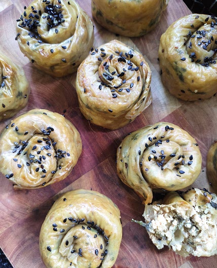 Spinach & Cheese Pinwheels