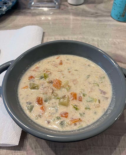 Salmon chowder