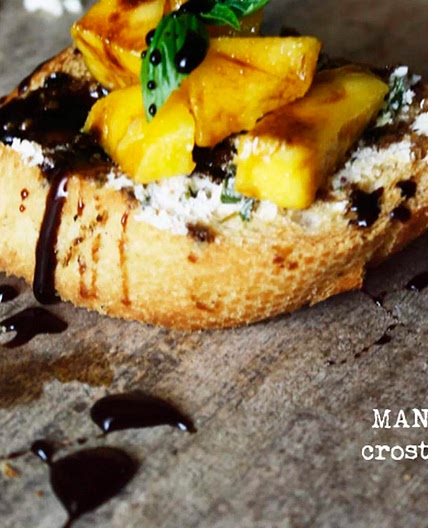 Mango Crostini