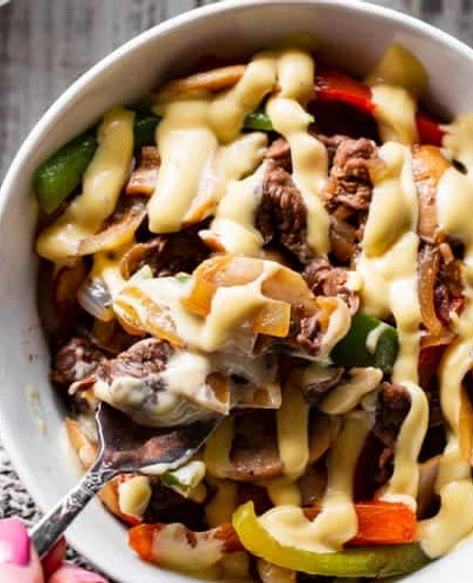Philly steak rice bowl