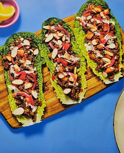 Shawarma Lettuce Turkey Wraps